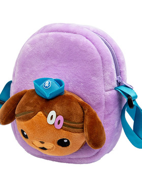 正版海底小巴克队长圆形同款斜挎包