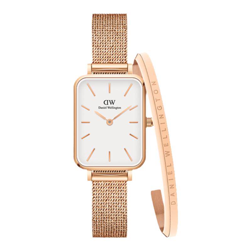 dw手表女 quadro系列复古麦穗小方表手镯套装 丹尼尔惠灵顿旗舰店