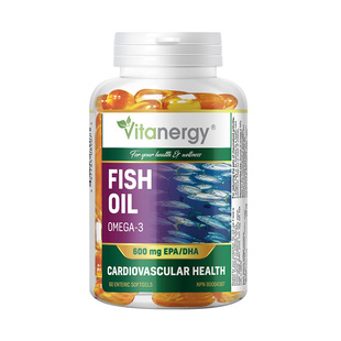 Vitanergy/维生能 儿童鱼油Omega3青少年补脑DHA深海鱼油软胶囊60