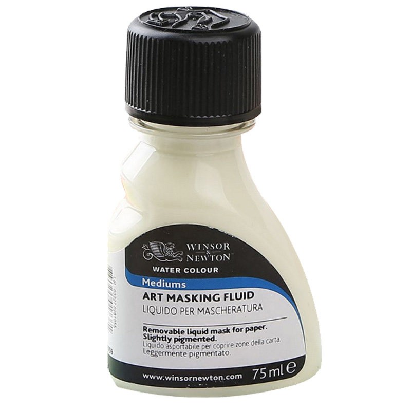 温莎牛顿留白胶遮挡液牛胆汁阿拉伯树胶珠光调和液媒介 遮盖胶水彩