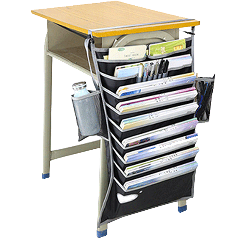 学生书袋课桌收纳书本挂袋书桌挂书袋高中生教室课桌大容量创意桌边书