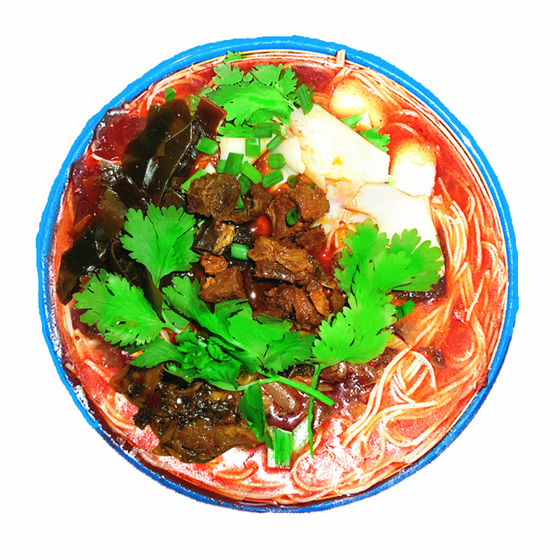 绵阳开元米粉四川方便速食米粉笋子牛肉肥肠鸡肉细米粉米线262g袋