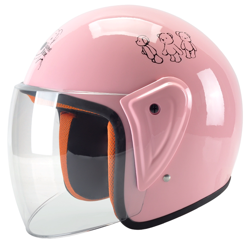 电动电瓶摩托车头盔灰男女士四季通用半盔夏季可爱韩版全盔安全帽