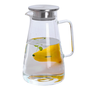 冷水壶玻璃水壶耐热防爆大容量透明凉水杯2l扎壶家用加厚凉水壶