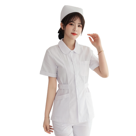 护士服夏季短袖女薄白大褂长袖医生两件套分体套装制服短款工作服
