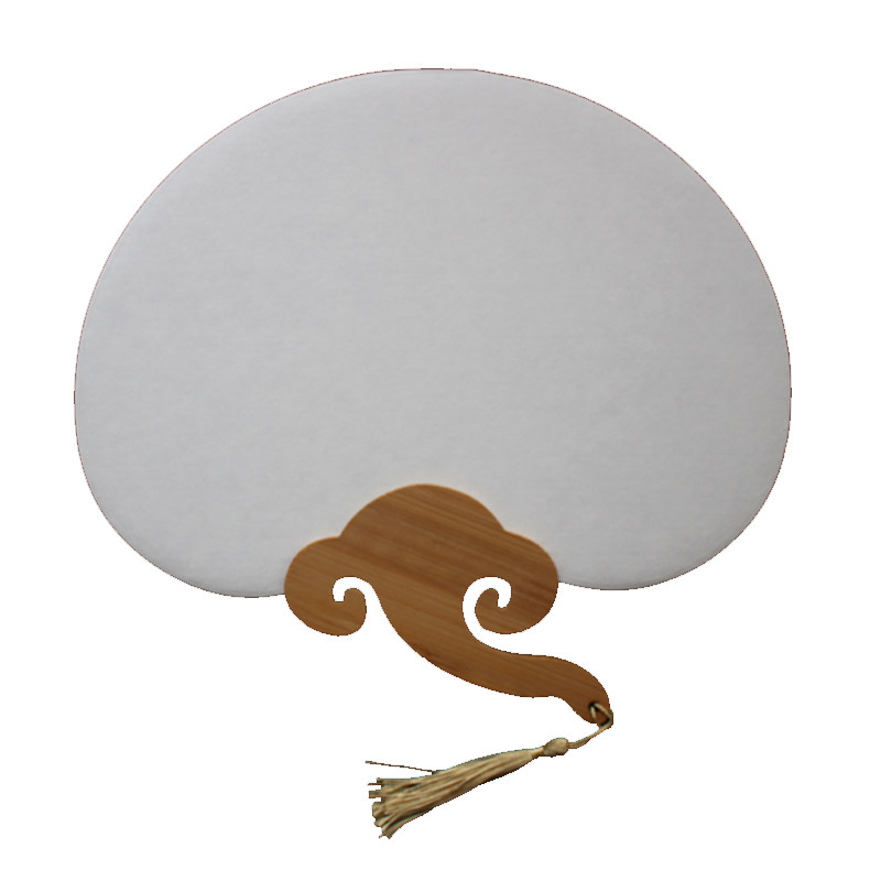 双面宣纸团扇空白扇子 工笔小楷手绘画国画创作水彩画diy半生熟宣