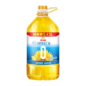 金龙鱼零反式脂肪压榨葵花仁油5.43L/桶