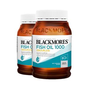 【官方自营】BLACKMORES澳佳宝无腥味深海鱼油400粒*2欧米伽3澳洲