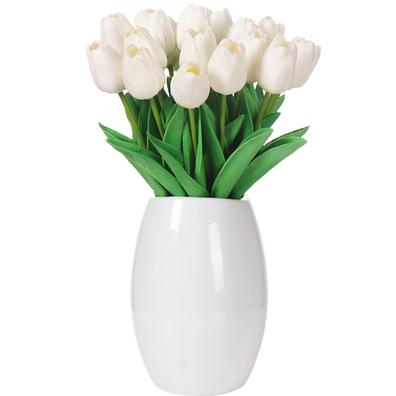 仿真郁金香马蹄莲假花套装塑料花束摆设家居装饰客厅餐桌插花摆件