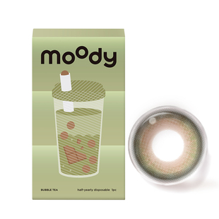 moody奶茶半年抛美瞳日常百搭新手入门款1片装