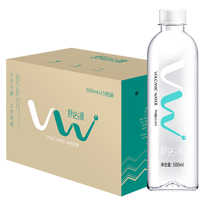 克东天然苏打水碱性水无糖无气0添加矿泉水整箱500ml*15瓶 - 舒达源