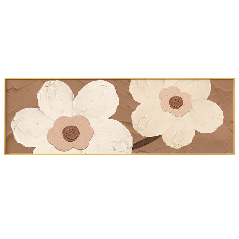 北欧ins风房间装饰画奶油色治愈系客厅壁画小清新主卧室床头挂画