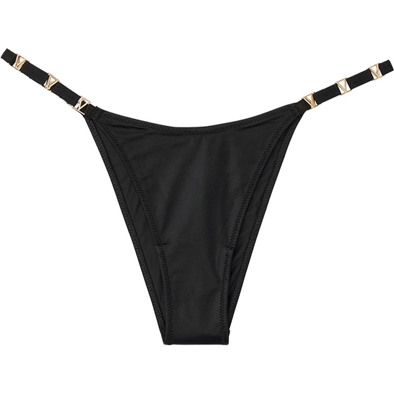 3件278|维多利亚的秘密 金属v字装饰高脚口性感内裤女薄款夏季
