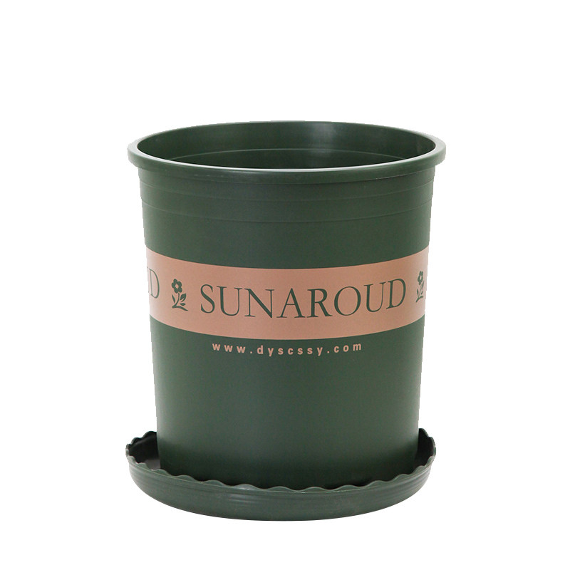 新款加仑花盆加厚高矮园艺阳台月季绿萝带托盘塑料绿植包邮特大花