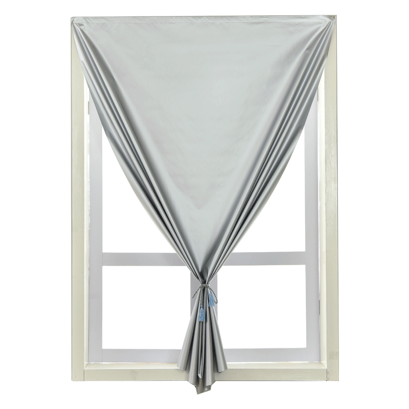 全遮光布窗帘免打孔安装2020年新款简易魔术贴防晒隔热简易遮阳帘