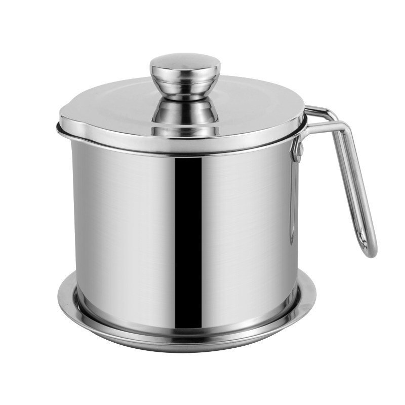 304滤油壶不锈钢带盖过滤油罐厨房家用滤渣油壶防漏带滤网储油罐