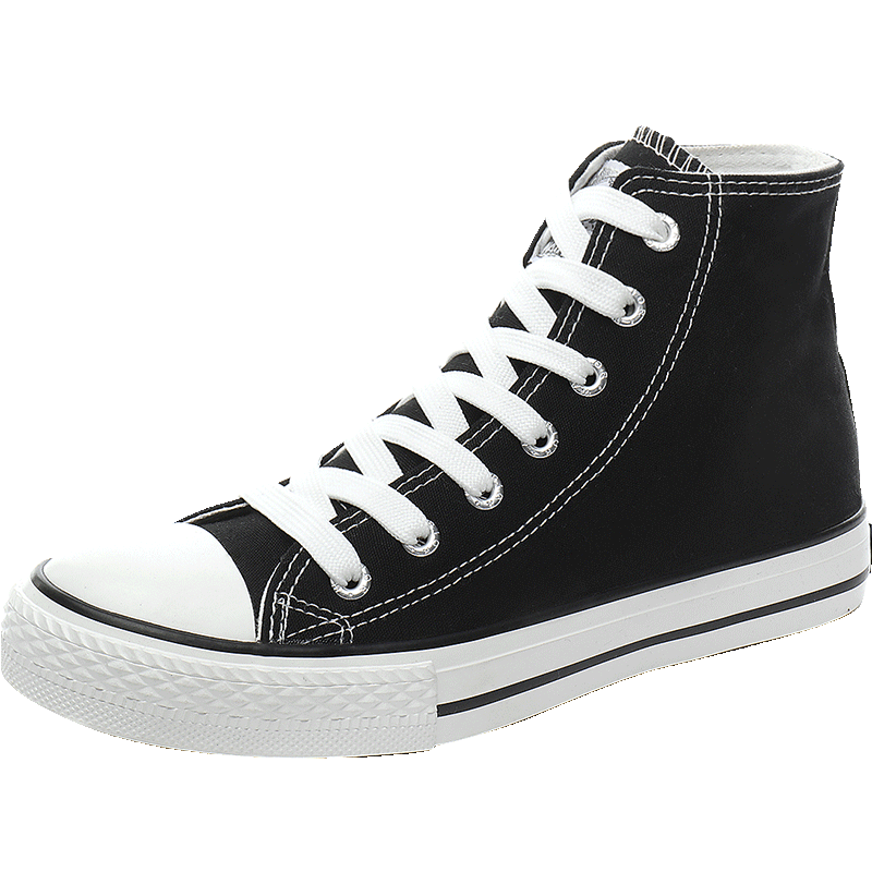 【黑色高帮帆布鞋女经典】价格_图片_促销-好品推