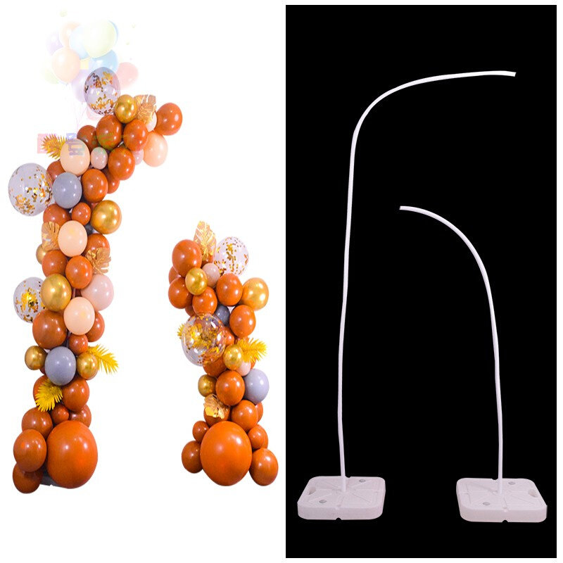 户外小拱门气球链支架结婚布置4s店商场开业周年庆典门口立柱装饰