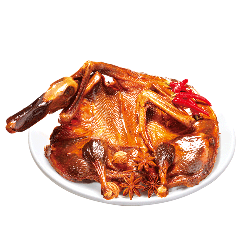 章鸭子酱板鸭香辣味320克*袋湖南常德特产零食小吃肉类休闲食品