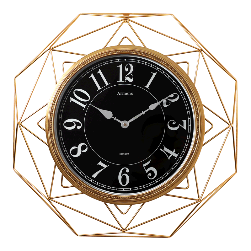 北欧创意金属钟表立体挂钟现代简约艺术时钟时尚个性家用客厅挂表
