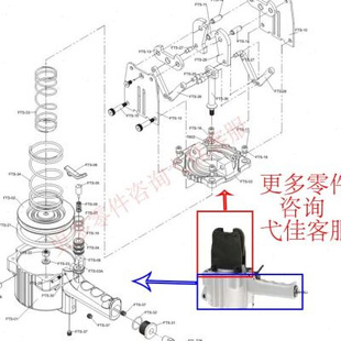 气动钢带打包机配件大全分体式钢带捆包机零件分离式困扎机维修件