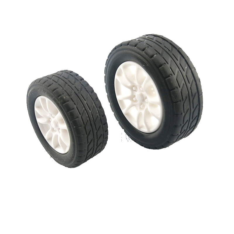 橡胶车轮 玩具小车轮 diy四驱车模型制作配件 手工制作电动小车