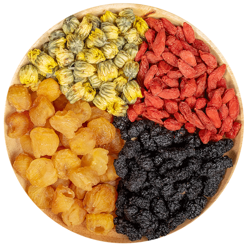 枸杞桑葚菊花龙眼肉桂圆菊花茶组合抖音必熬夜备肾养生女男枸杞茶