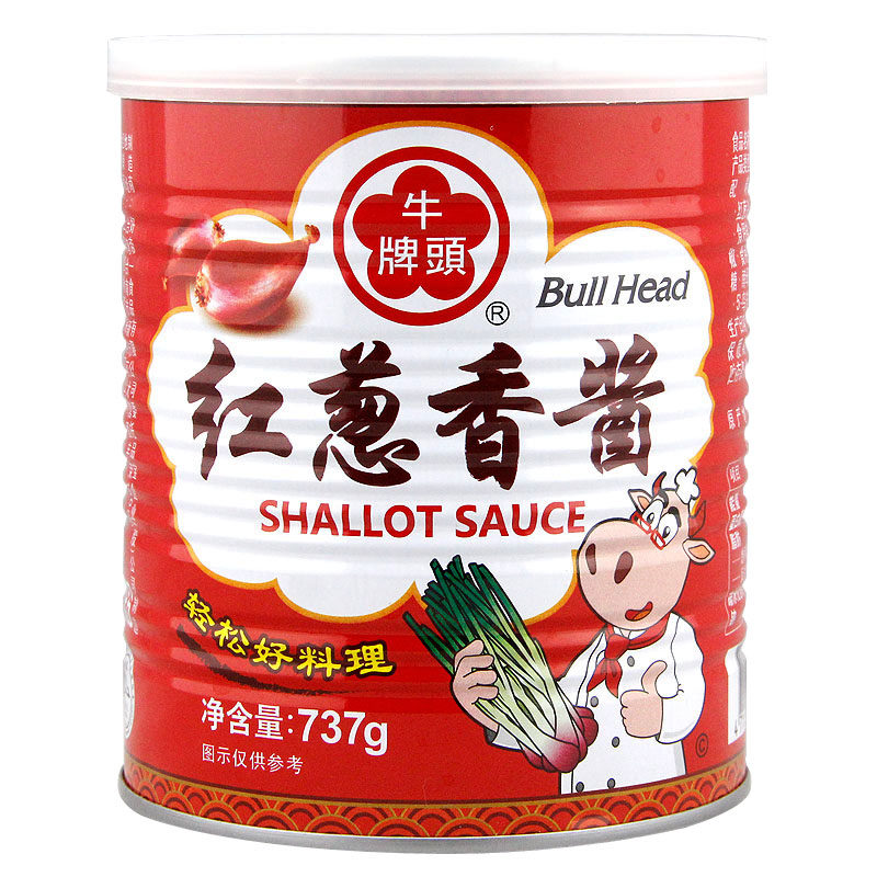 台湾牛头牌红葱香酱737g火锅调味酱香葱酱拌面拌饭酱凉拌菜香葱酱