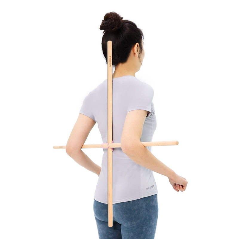 proiron形体健身拉伸十字架木棍