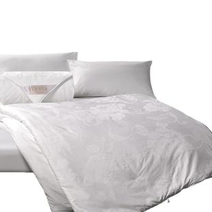 富安娜蚕丝被100桑蚕丝冬厚被子 纯棉双宫桑蚕丝子母被二合一被芯