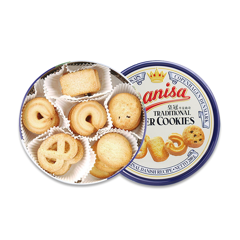 danisa皇冠丹麦曲奇200g铁罐装进口曲奇饼干代餐早餐饼干零食糕点