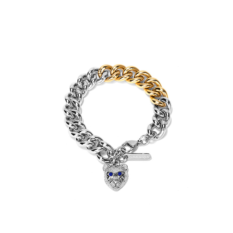 babama个性手链男士情侣一对ins潮女韩版简单大方古巴链小众设计