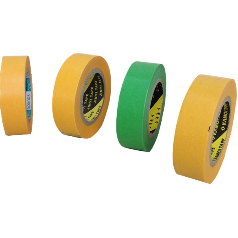 进口和纸胶带长50米美纹纸分色带不残胶不脱胶遮挡喷漆烤漆耐高温