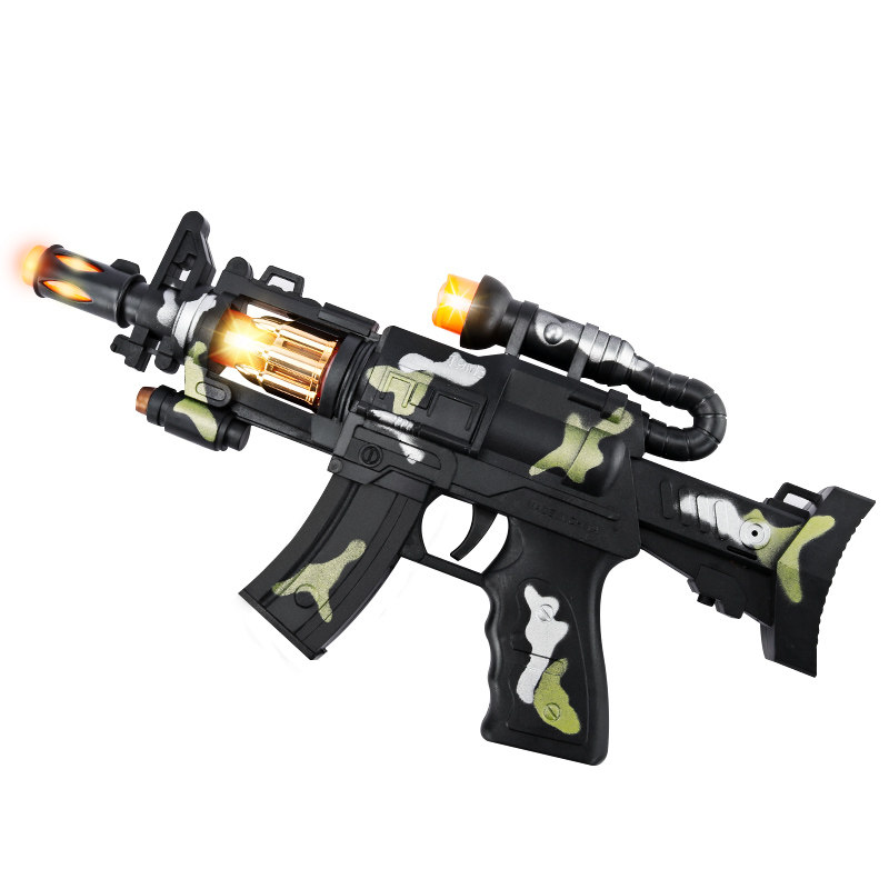 儿童电动玩具枪声光音乐宝宝男孩冲锋手枪3 6岁狙击枪玩具电动枪