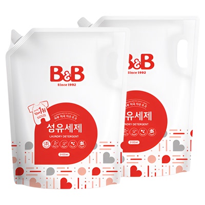 韩国保宁新生婴儿宝宝洗衣2100ml*2
