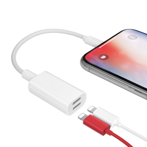 苹果7耳机转接头数据线iphone7plus正品8充电XS二合一转换XS max分线器两用iphoneXsmax吃鸡iphonexs听歌七八