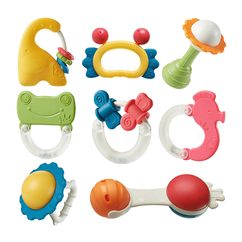 babycare婴儿音乐手摇铃玩具益智牙胶0-1岁新生安全啃咬0-12个月