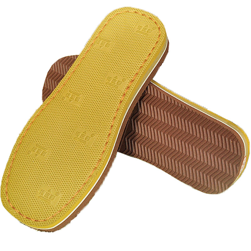 手工拖鞋棉鞋海绵鞋帮内衬毛线编织鞋底钩防滑耐磨橡胶儿童鞋底子
