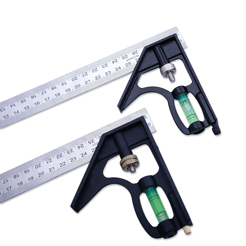 陉工90度不锈钢多功能水平直角尺木工万用45高精度活动组合角度尺