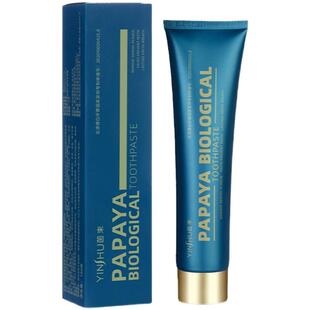 茵束木瓜牙膏正品除异味口气清新家庭装牙膏官方旗舰店品160g/支