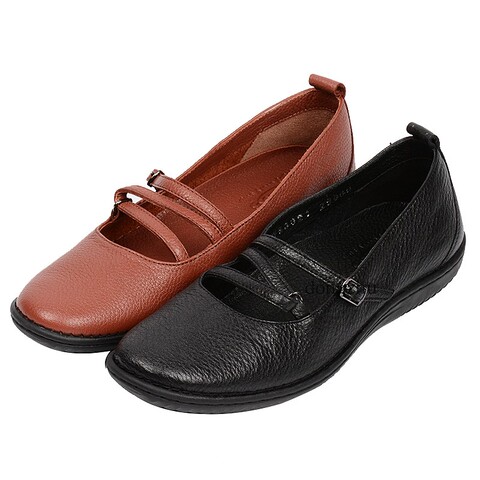 雅乐士女鞋2019春款真皮正品纯手工缝制休闲舒适日常女单鞋ws3021