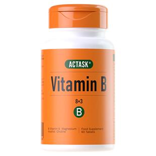 英国Actask复合维生素B族多种vb肌醇生物素烟酰胺胆碱叶酸b3代谢