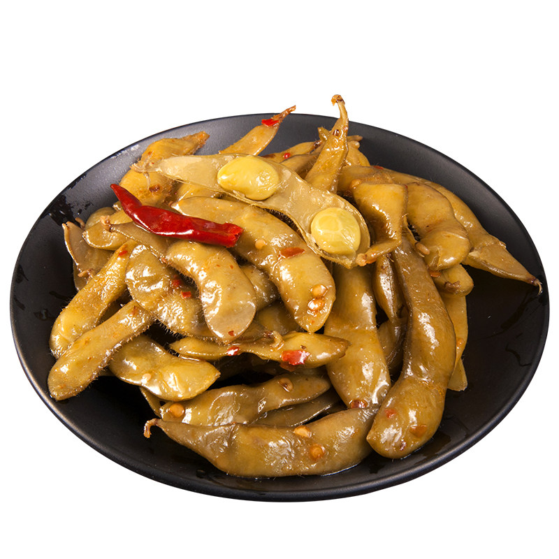 香辣毛豆220克凉菜即食冷盘素菜小吃菜酒店餐厅ktv半成品美食食材