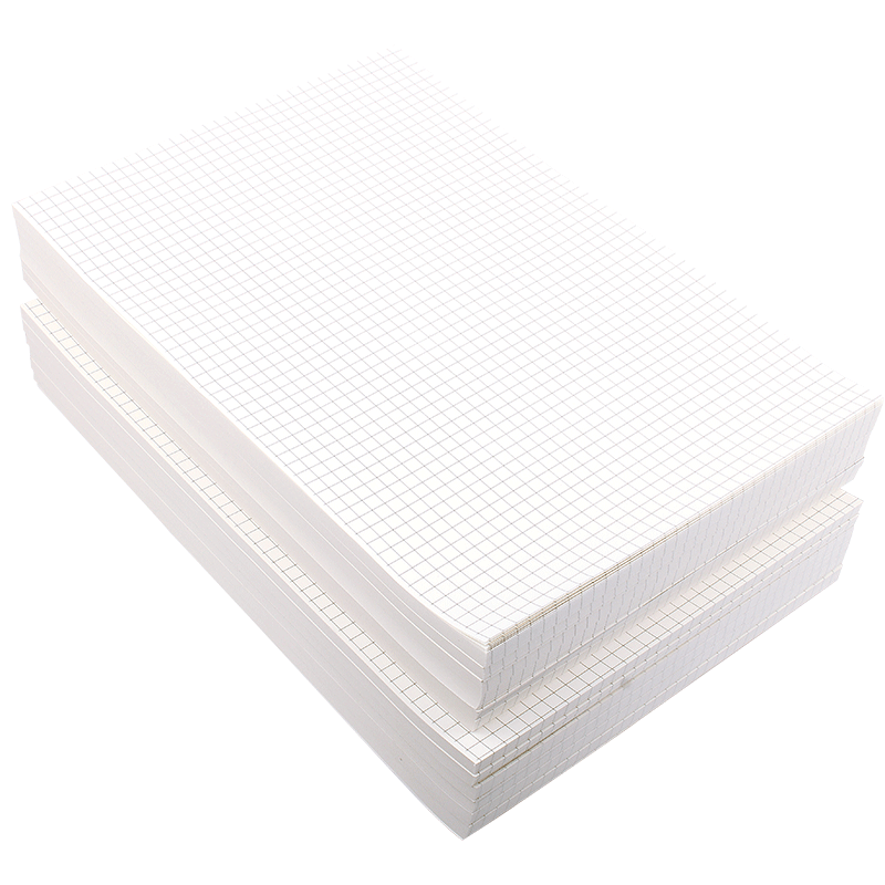 小方格草稿本子草稿纸网格抄搞验算本演草纸演算纸护眼米黄色加厚格子