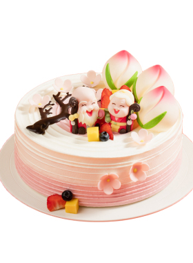 【幸福西饼旗舰店】送老人爷爷奶奶长辈祝寿生日蛋糕全国同城配送