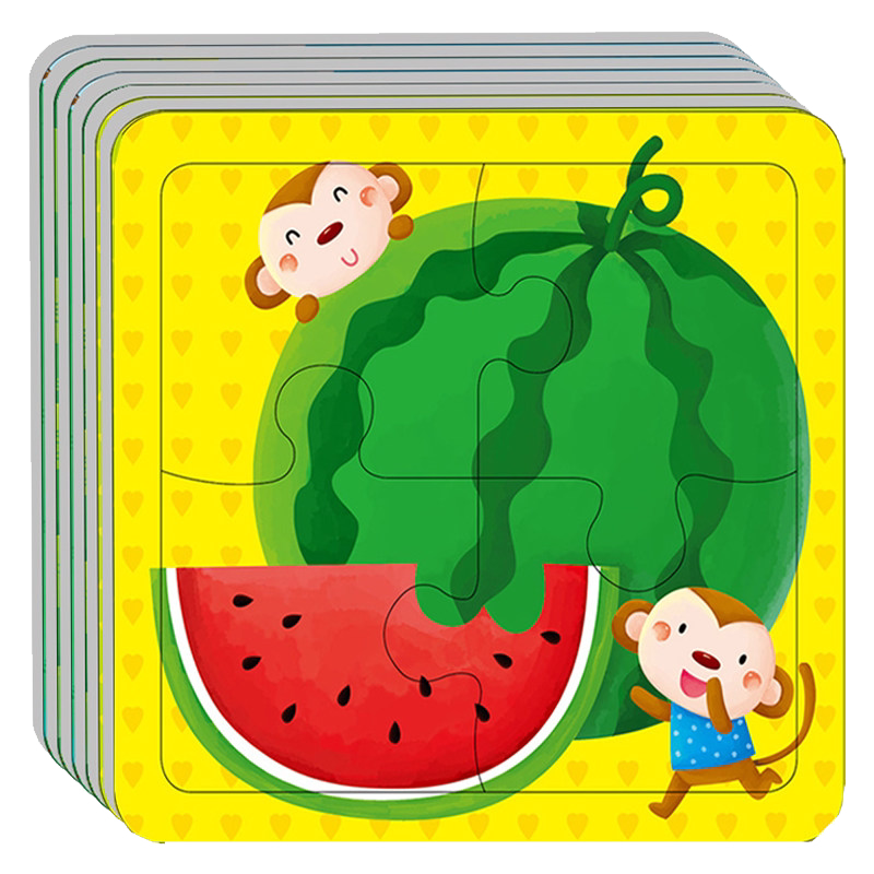 小红花宝宝动手动脑玩拼图02-3岁幼儿童拼板早教益智玩具智力开发