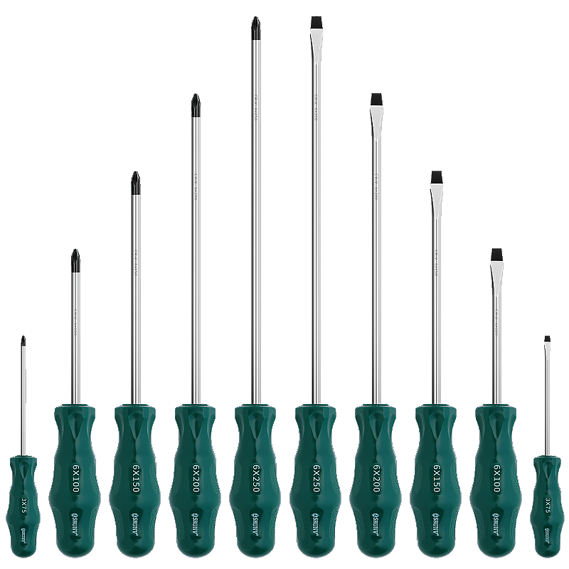 加长内十字螺丝刀家用五金工具工业级4小一字螺丝批6改锥8寸起子
