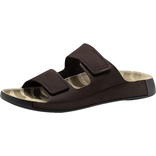 ecco爱步真皮凉鞋男夏季男款勃肯拖鞋魔术贴沙滩鞋科摩500904