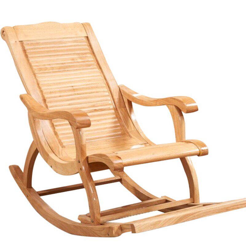嘉木堂实木摇椅户外休闲椅家庭阳台椅老人按摩椅躺椅逍遥椅摇摇椅
