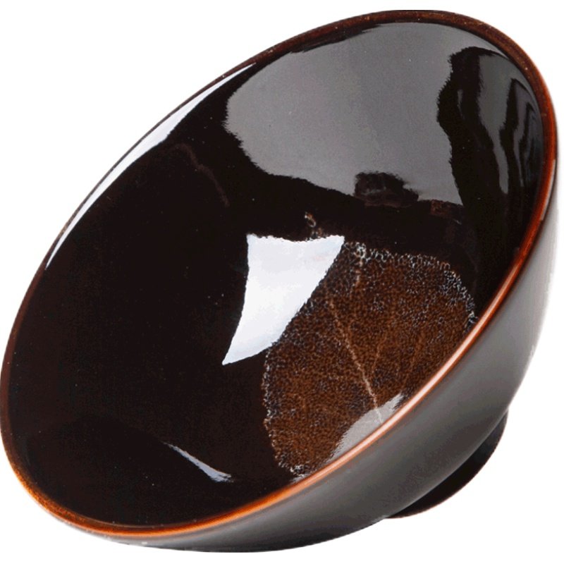 阿特泥木叶杯天目盏功夫茶杯小茶杯单只建盏主人杯景德镇陶瓷单个